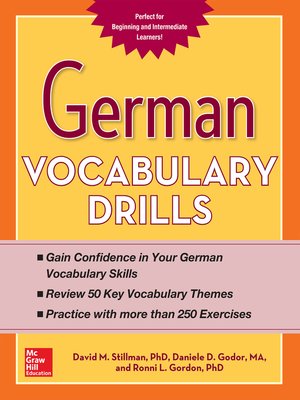 cover image of German Vocabulary Drills